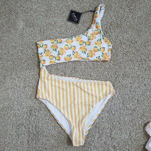 Zaful Lemons one-piece swimsuit